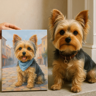 Dog Oil Painting-Loyal Heart