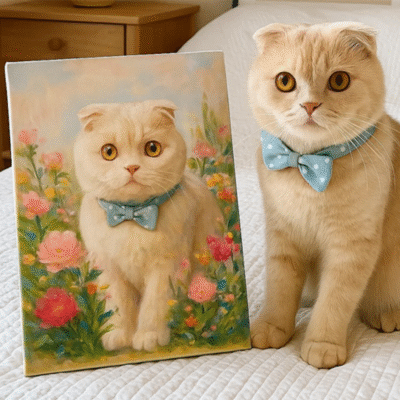 Cat Portrait – Scottish Fold